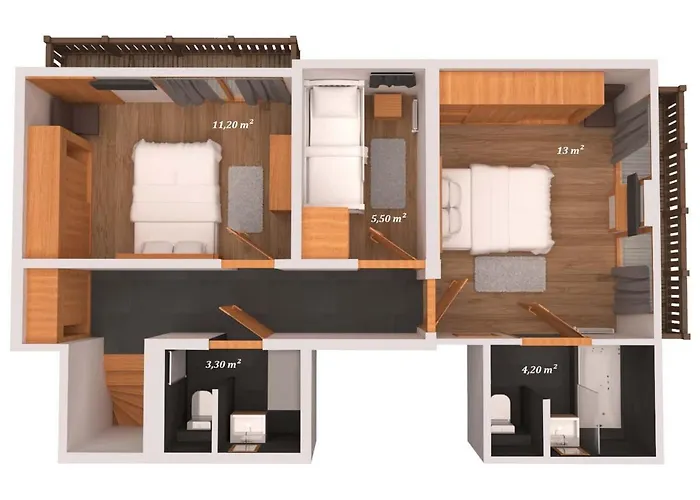 Duplex De Charme 4 Avec Wifi Et Parking A Moriond - Fr-1-563-4 Lejlighed